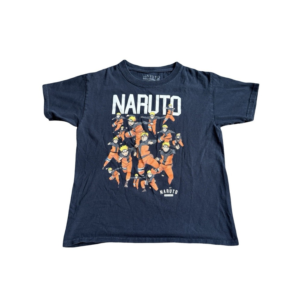 Naruto Shadow Clone Squad Art Boys Black T Shirt Small Shippuden Collection‎